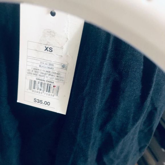 A New Day Women's Black Square Neck Puff Sleeve A-Line Maxi Dress Size 6 NWT - Picture 4 of 12